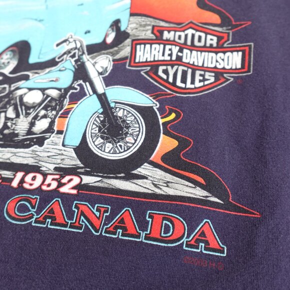 Vintage Harley-Davidson of Peterborough Spanky's Tee Shirt Adult M L Made in USA - Picture 7 of 10